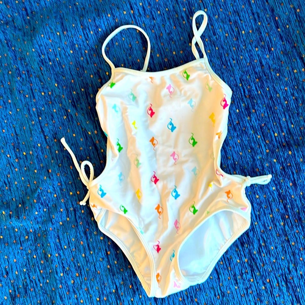 Baby Phat size 6 swimsuit girls, faux ties at hips